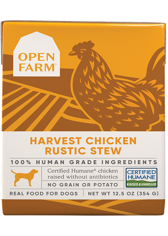 OPEN FARM GRAIN FREE HARVEST CHICKEN RUSTIC STEW WET DOG FOOD