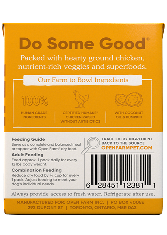 OPEN FARM GRAIN FREE HARVEST CHICKEN RUSTIC STEW WET DOG FOOD - Image 2