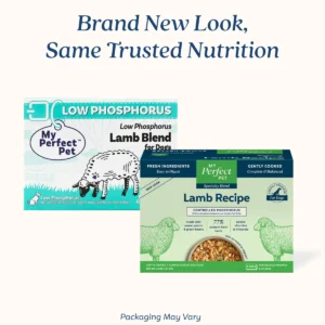 My Perfect Pet Low Phosphorus Lamb & Rice Blend Food for Dogs 4lb