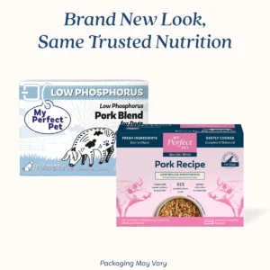 My Perfect Pet Low Phosphorus Pork Blend Food for Dogs 4lb