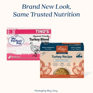 My Perfect Pet Turkey Recipe Reduced Carbohydrates (Tino's) Food for Dogs 4lb