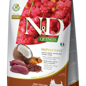 Farmina N&D Quinoa Skin & Coat Venison Adult Dog Food 5.5lb