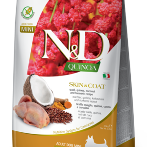Farmina N&D Quinoa Skin & Coat Quail Adult Dog Food 5.5lb