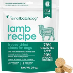 Smallbatch FDR Lamb Sliders for Dogs 25 oz