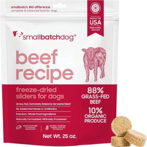 Smallbatch FDR Beef Sliders for Dogs 25 oz