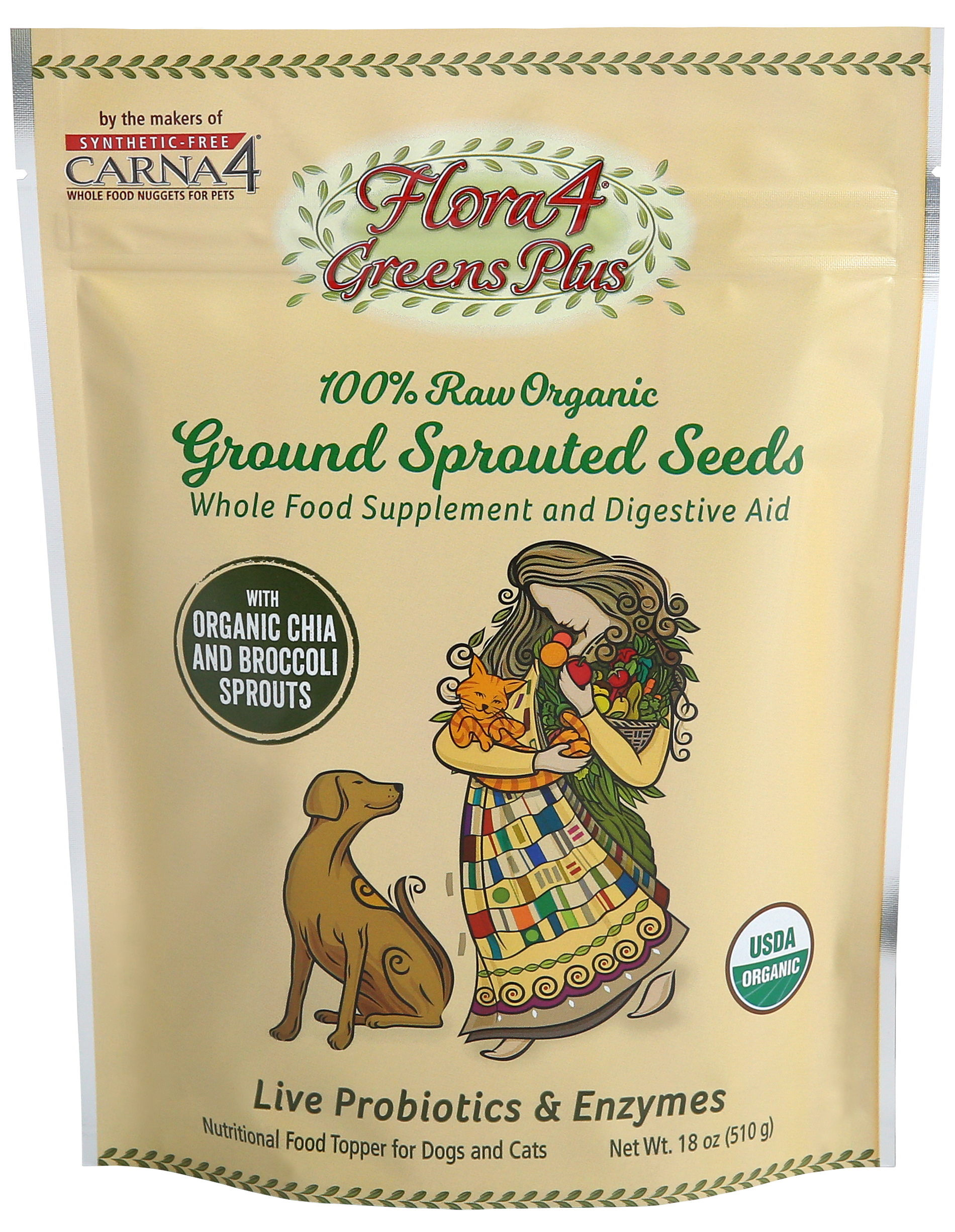 Carna4 Flora4 Greens Plus for Dog & Cat