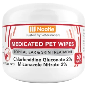 Nootie Medicated Pet Wipes 60 Pads