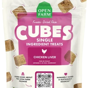 Open Farm Freeze Dried Chicken Liver Cubes For Dog 3 Oz