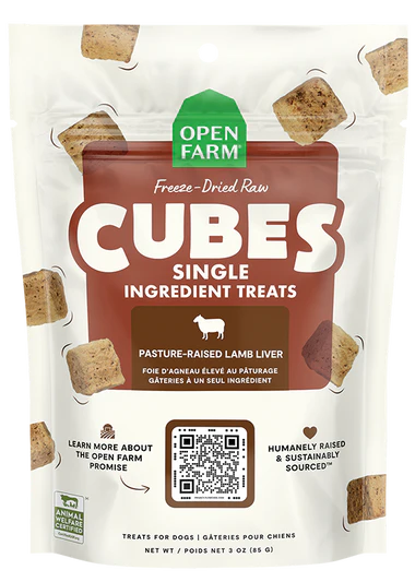 Open Farm Freeze Dried Raw Lamb Cubes For Dog 3 Oz