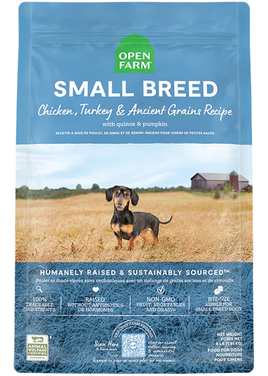 Open Farm Small Breed Ancient Grains Chicken & Turkey Dog Kibble
