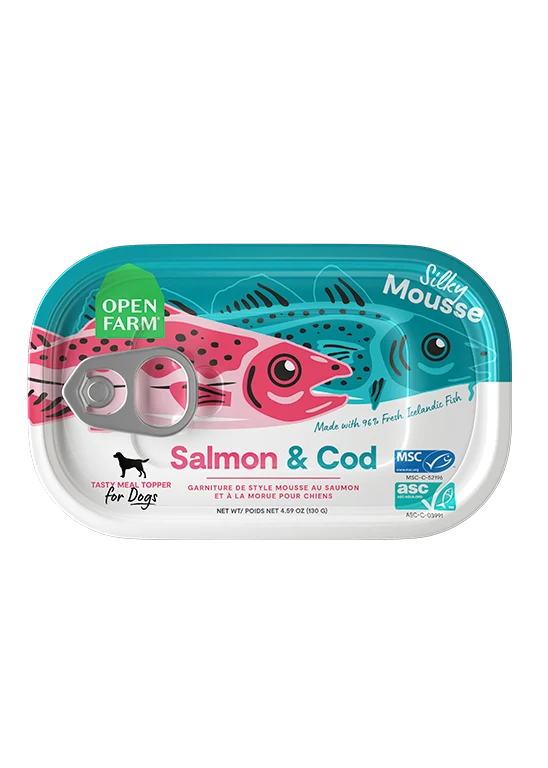 Open Farm Salmon & Cod Topper For Dog 4.59 Oz