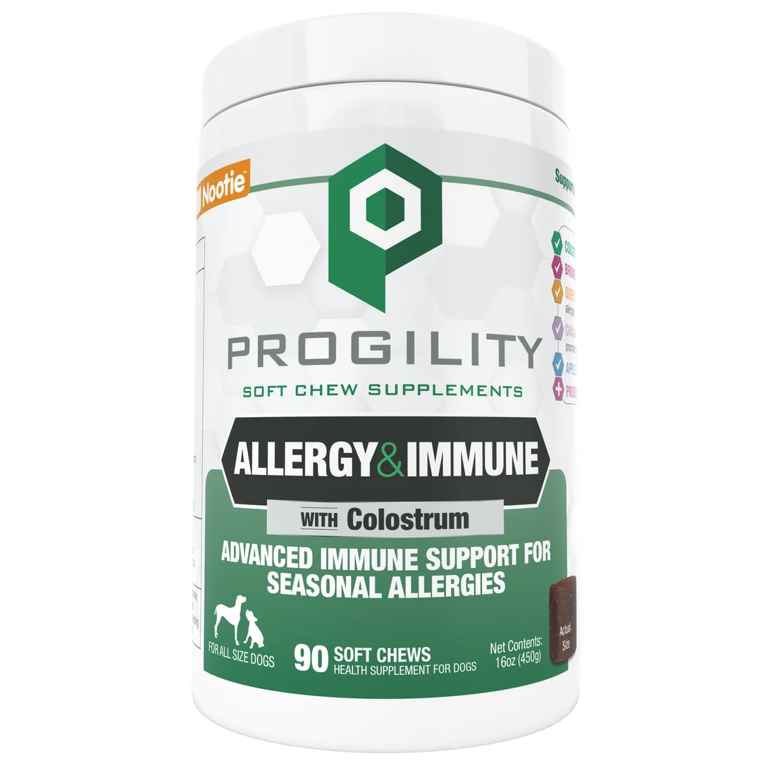Nootie Progility Allergy & Immune Soft Chew Supplements for Dogs