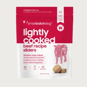 Smallbatch Frozen Lightly Cooked Beef for Dogs