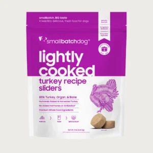 Smallbatch Frozen Lightly Cooked Turkey for Dogs
