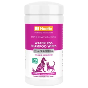 Nootie Waterless Shampoo Wipes with Aloe & Oatmeal Japanese Cherry Blossom
